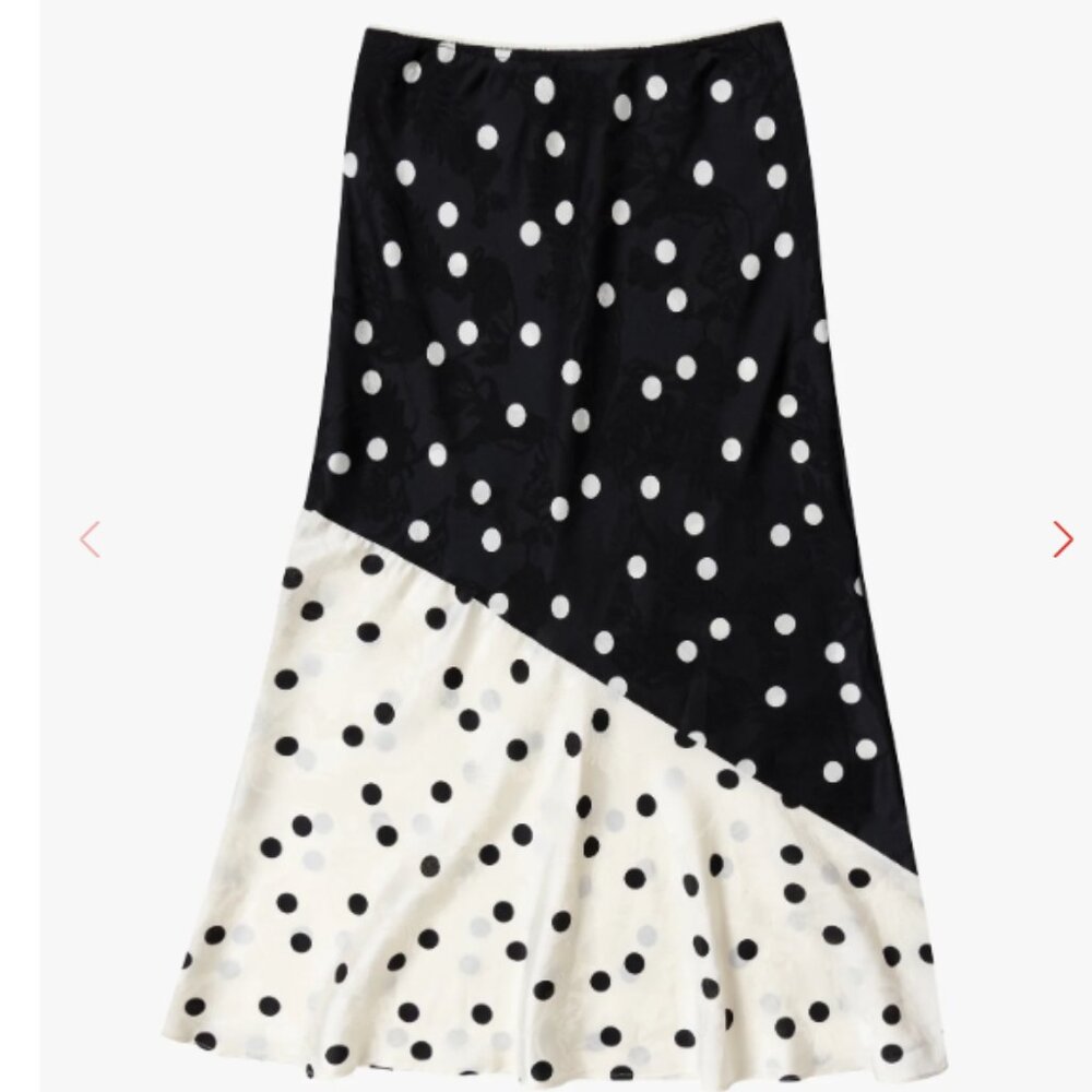 Lily Skirt Lisa Says Gah Black White Dot - Picture 2 of 5